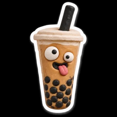 bubble tea sticker