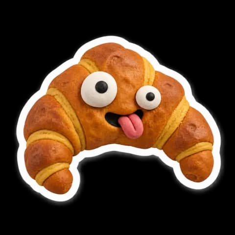 croissant sticker