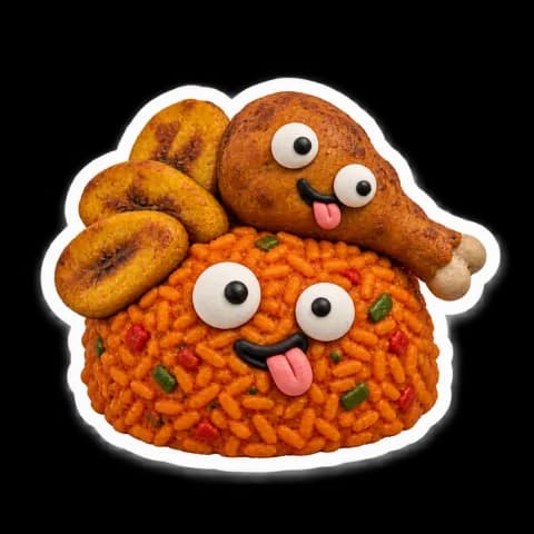 jollof rice sticker