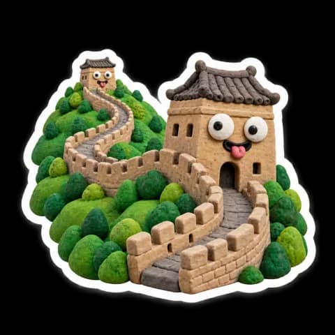 Great Wall of China sticker